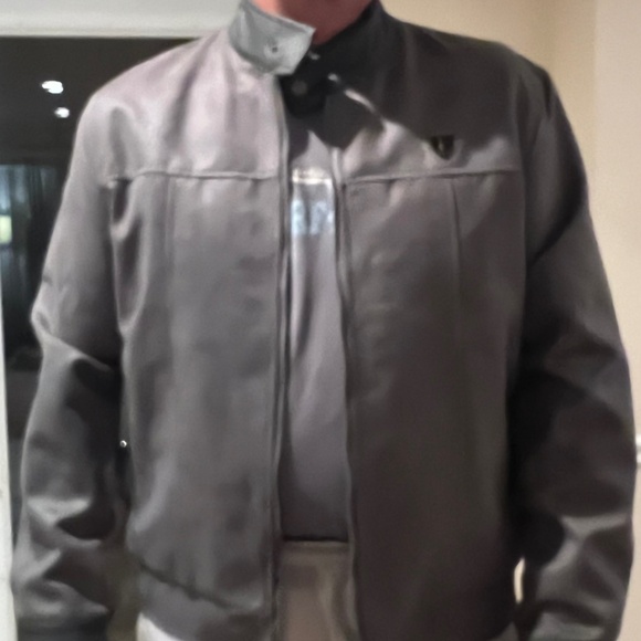 F-collection Men’s Grey Suede Leather Jacket. Size XXL. NWT (Fits like XL) - Picture 5 of 11